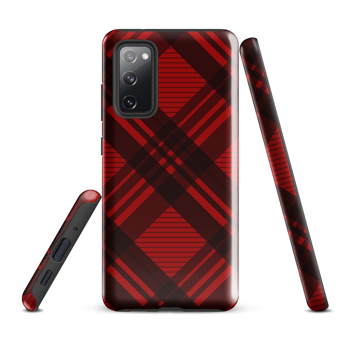 RED PLAID TOUGH CASE FOR Samsung®