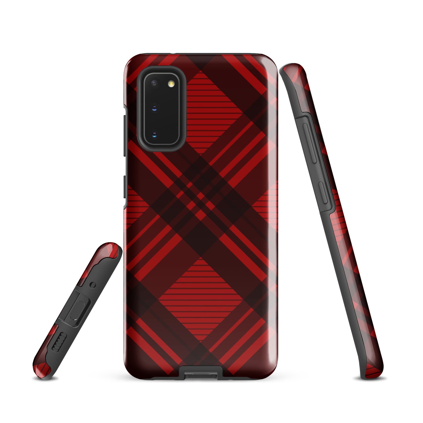 RED PLAID TOUGH CASE FOR Samsung®