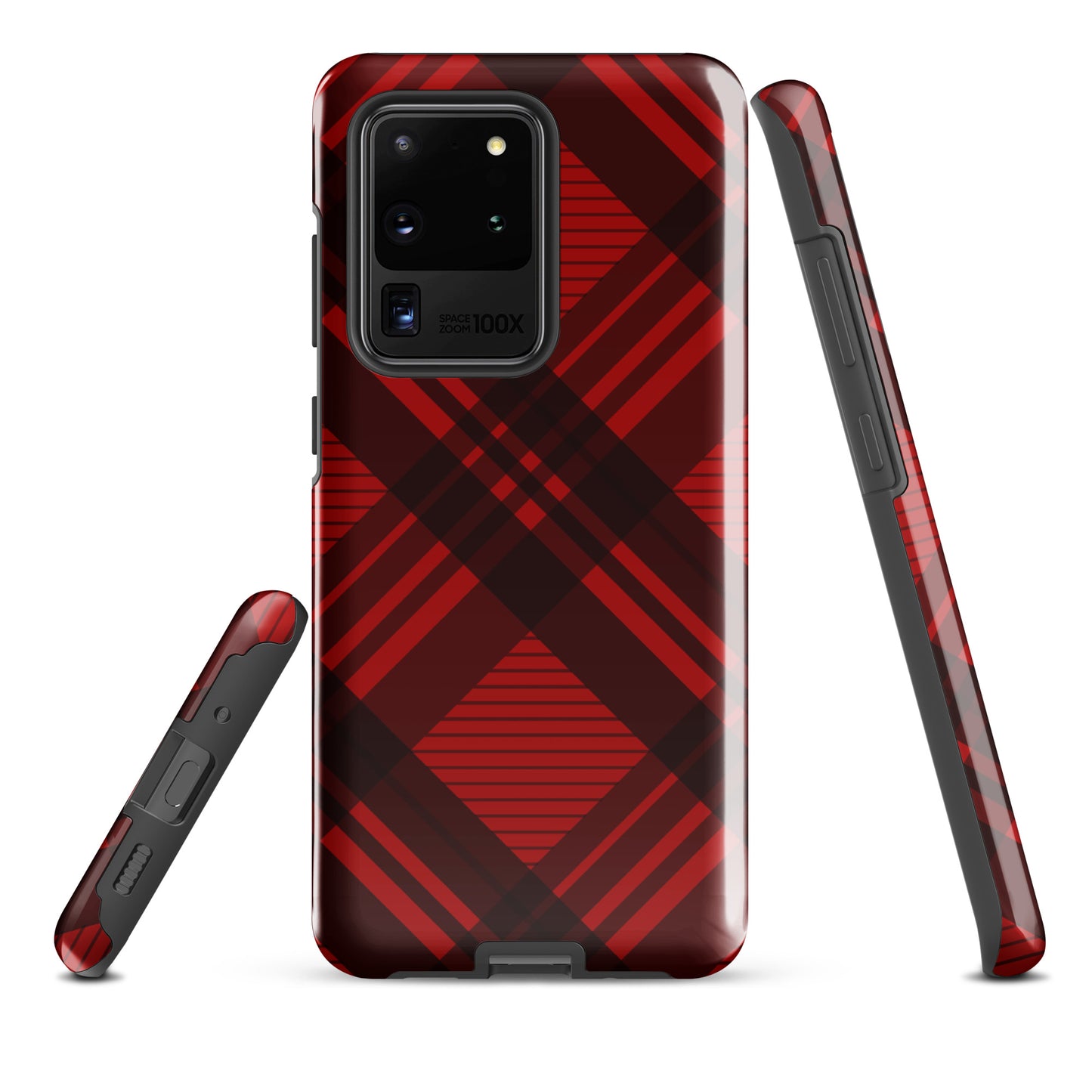 RED PLAID TOUGH CASE FOR Samsung®