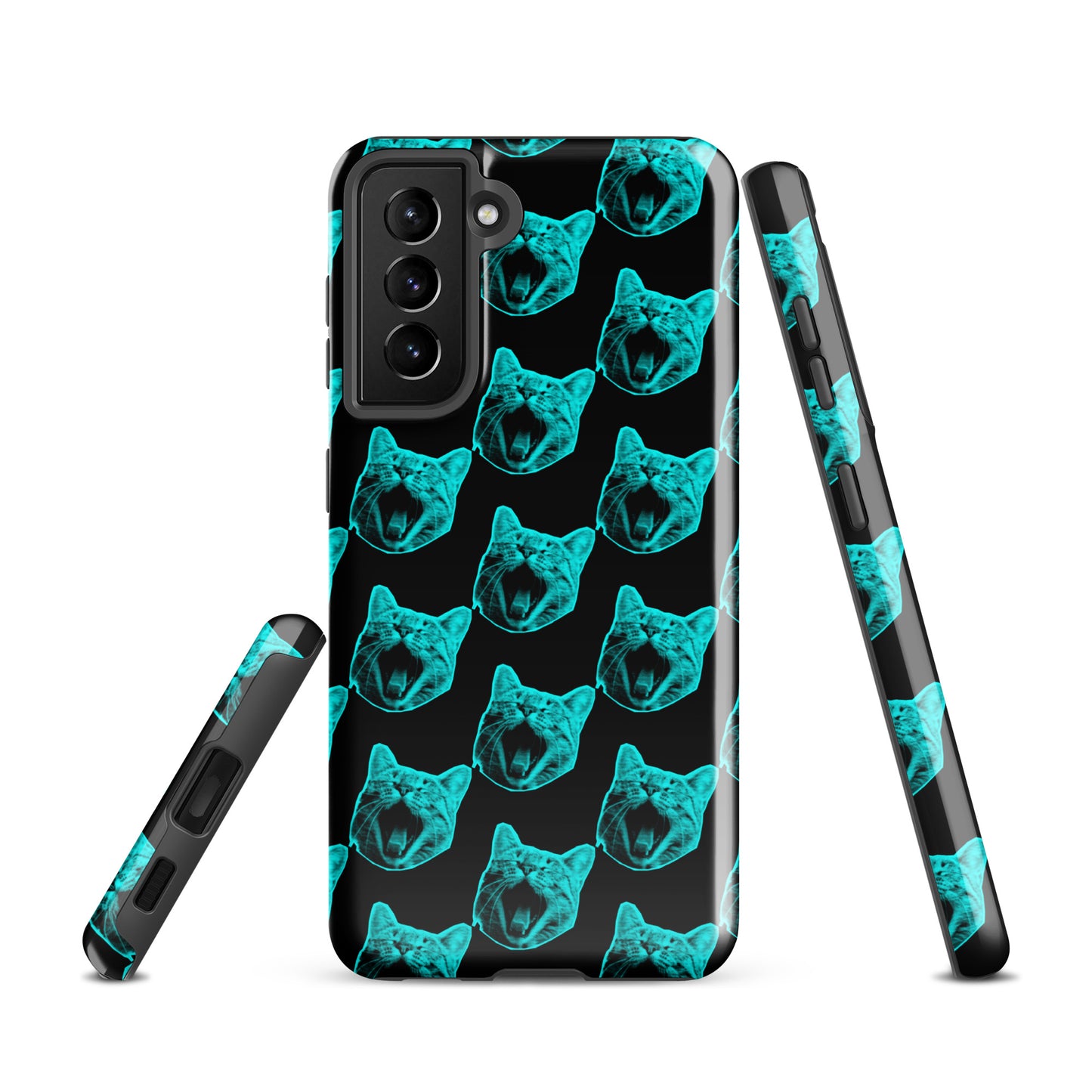 ELECTRIC BLUE CAT TOUGH CASE FOR Samsung®