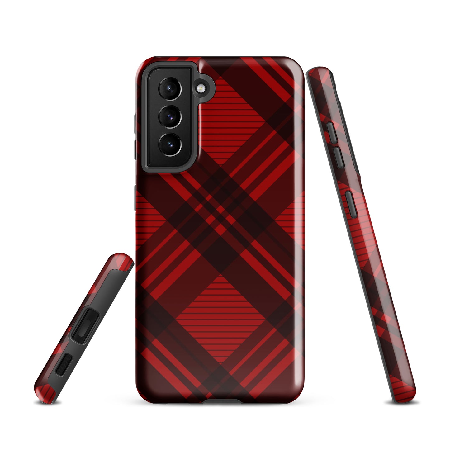 RED PLAID TOUGH CASE FOR Samsung®