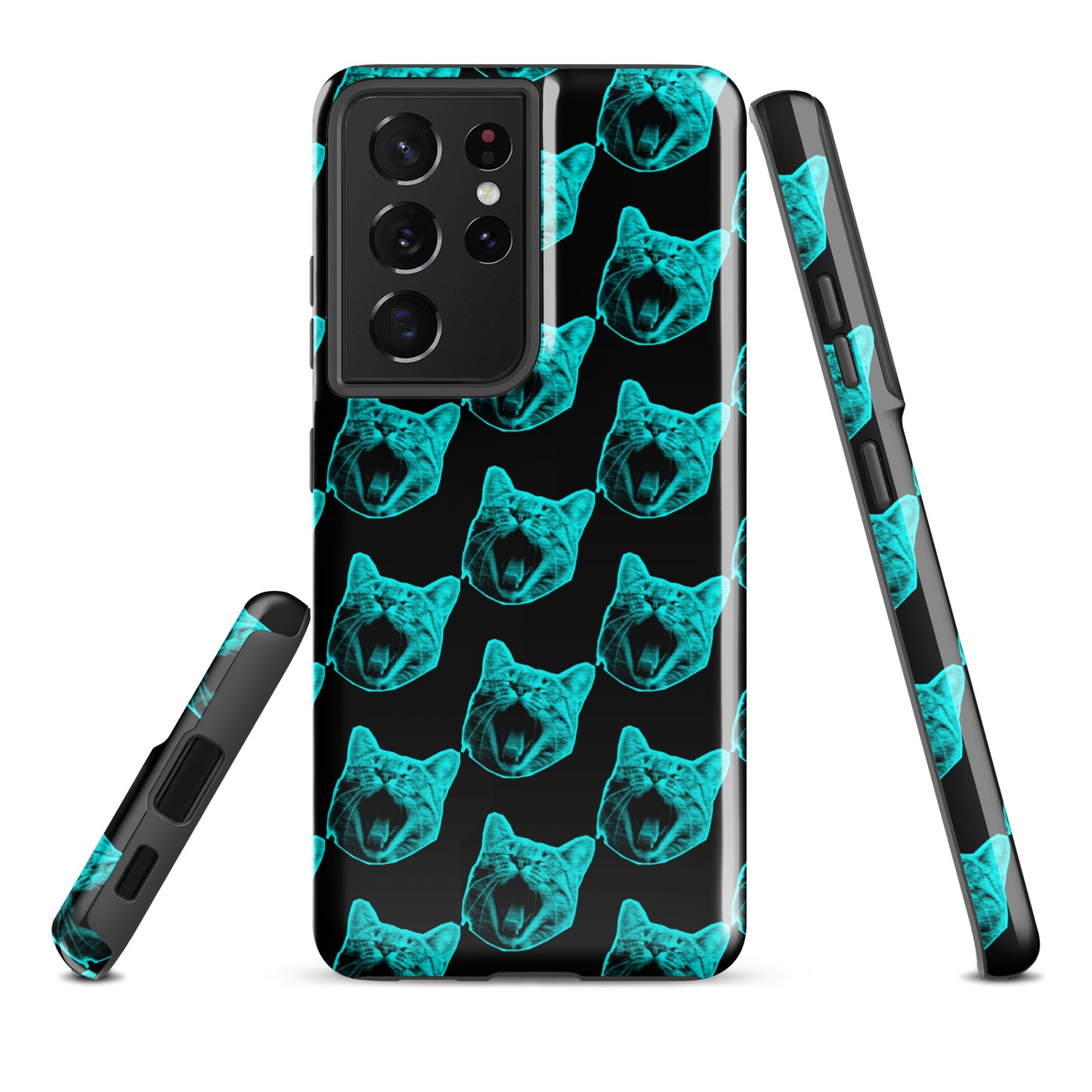 ELECTRIC BLUE CAT TOUGH CASE FOR Samsung®