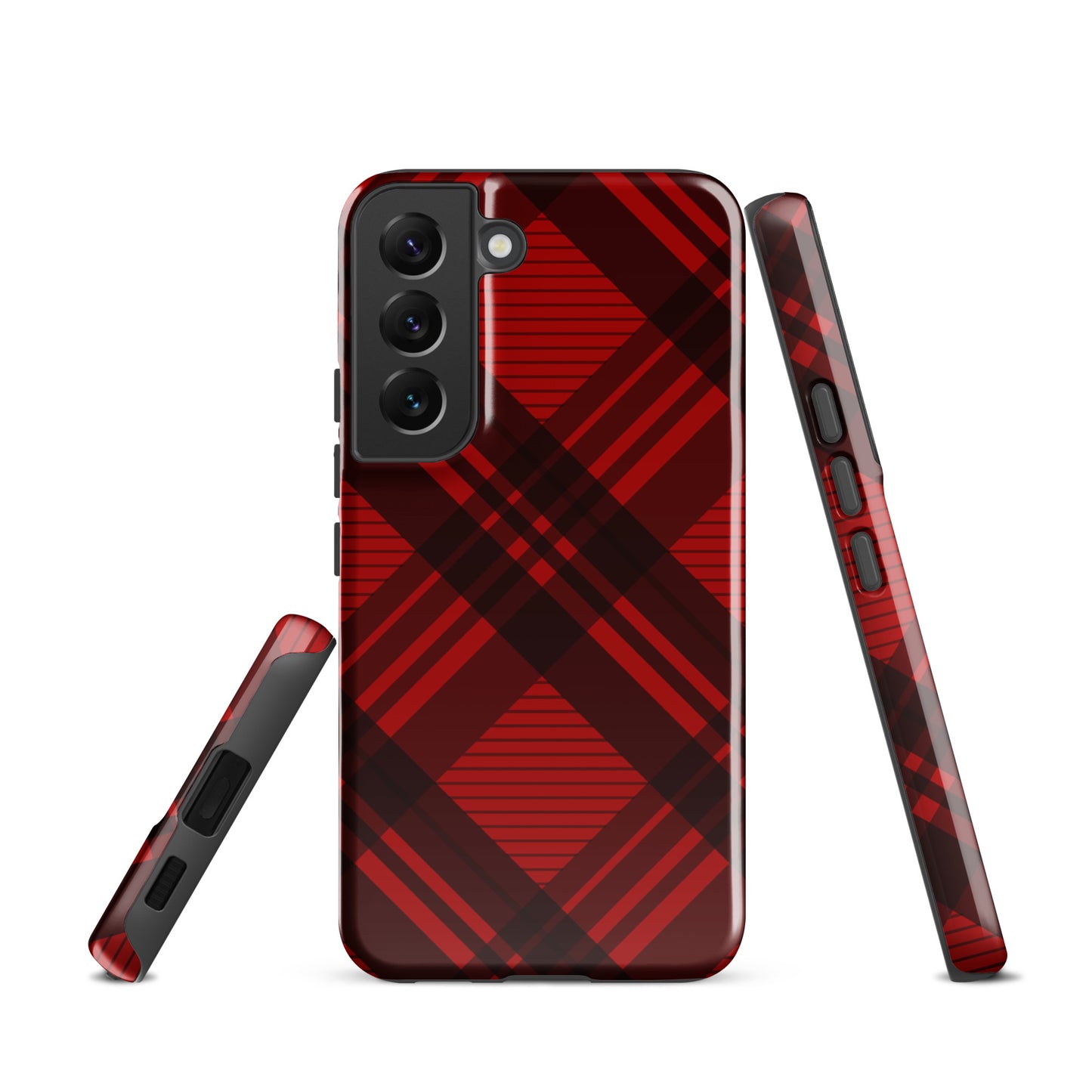 RED PLAID TOUGH CASE FOR Samsung®