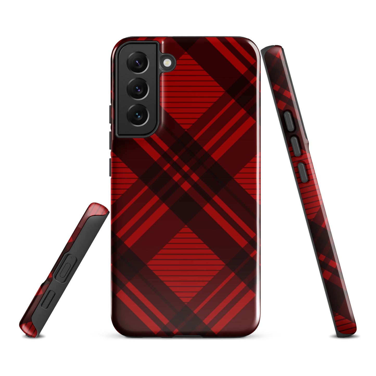 RED PLAID TOUGH CASE FOR Samsung®