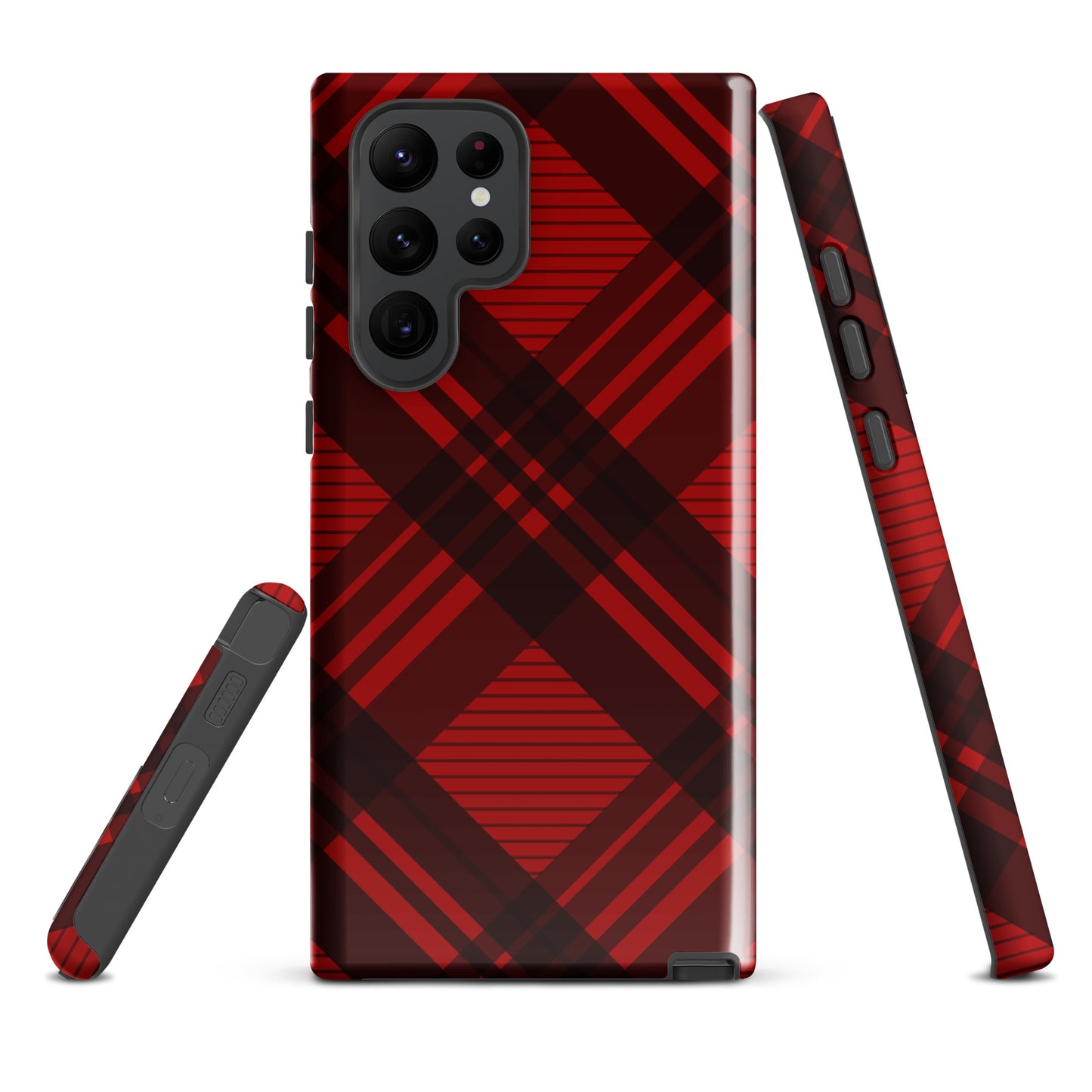 RED PLAID TOUGH CASE FOR Samsung®
