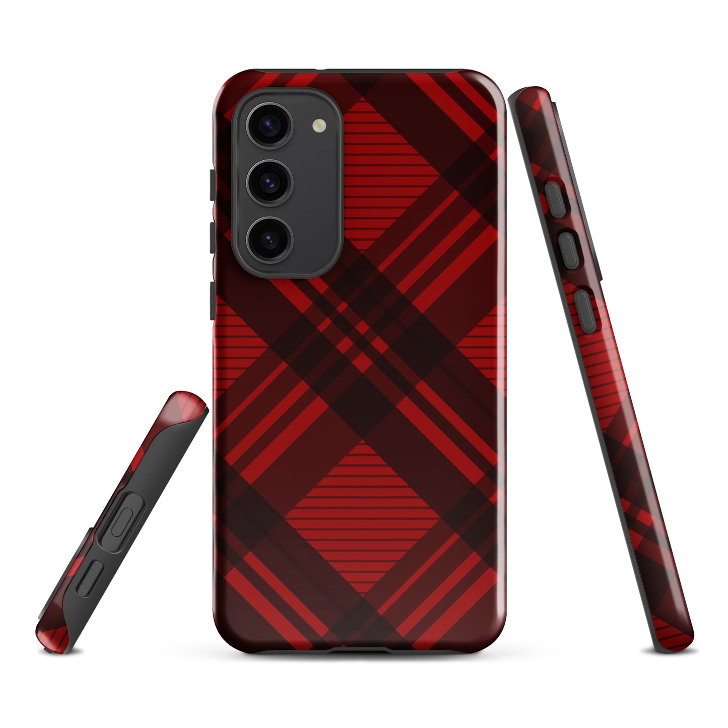 RED PLAID TOUGH CASE FOR Samsung®