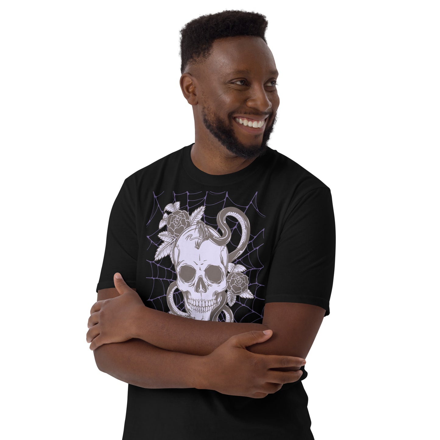 PURPLE SKULL & SNAKE SHORT SLEEVE UNISEX TEE