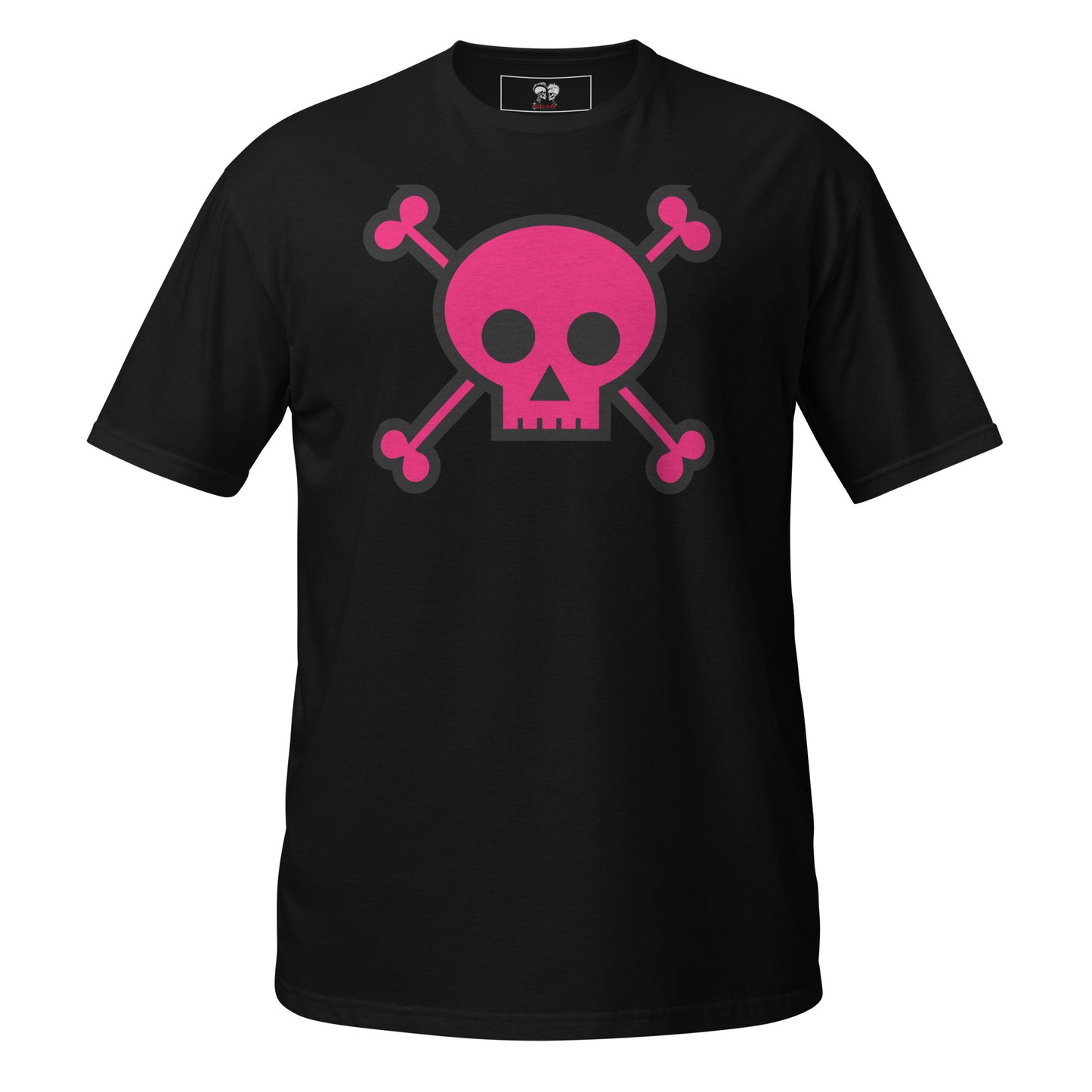 PINK SKULL & BONES SHORT SLEEVE UNISEX TEE