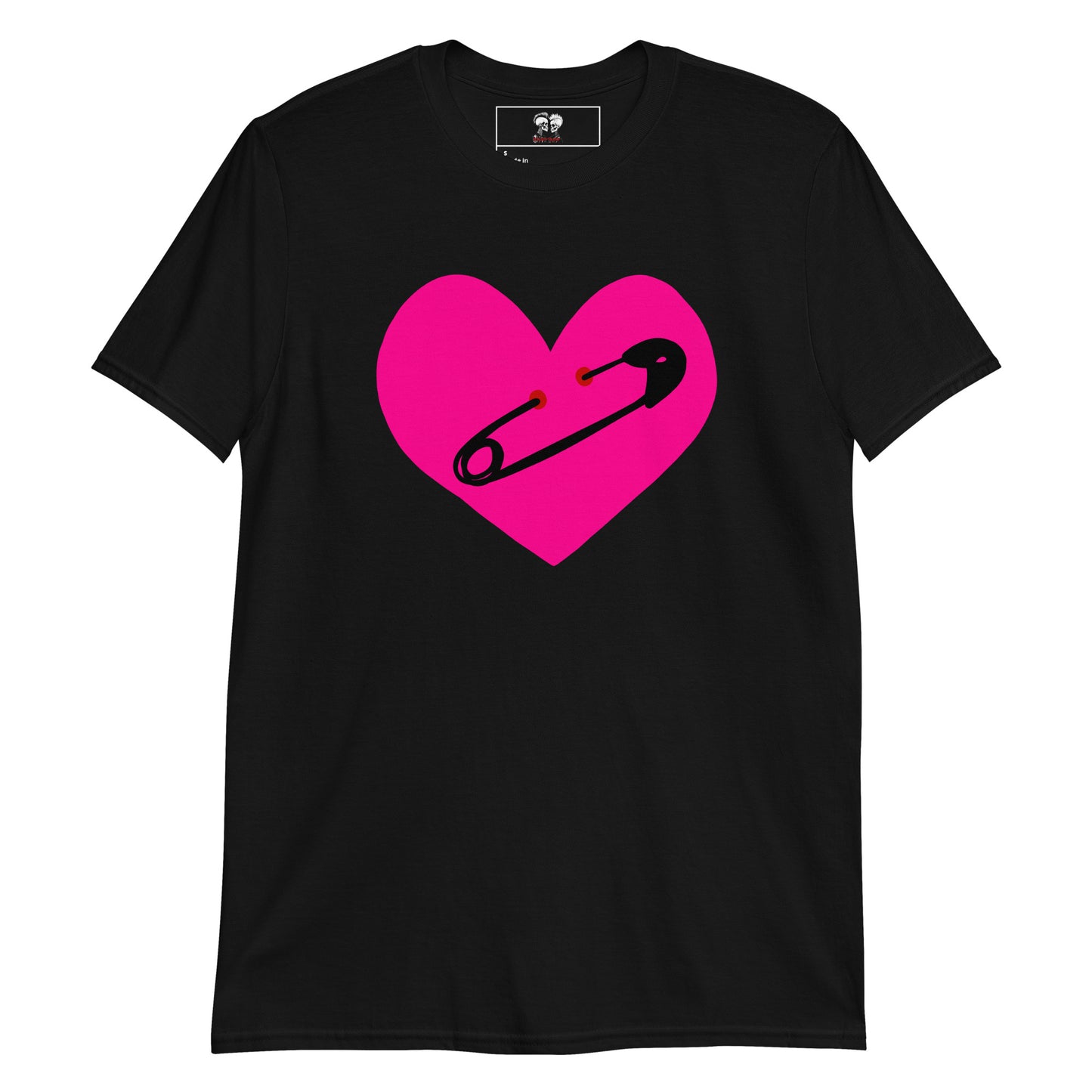 PINNED HEART SHORT SLEEVE UNISEX TEE