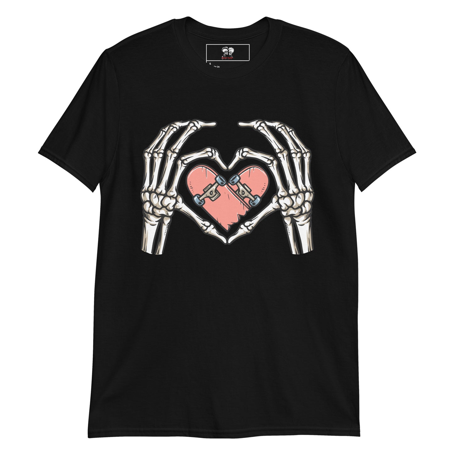 SKATEBOARD HEART SHORT SLEEVE UNISEX TEE