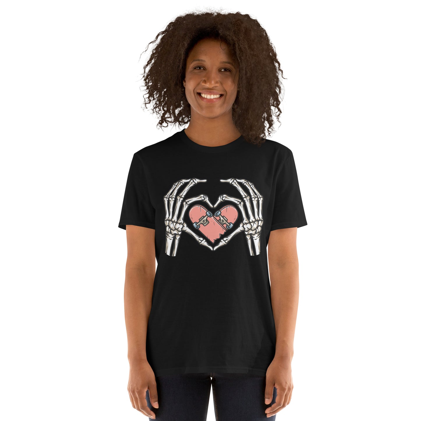 SKATEBOARD HEART SHORT SLEEVE UNISEX TEE