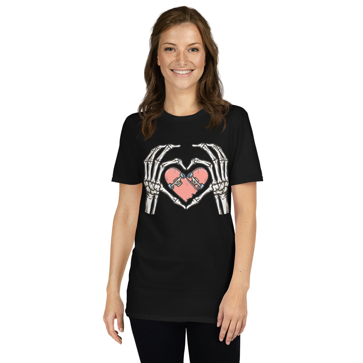 SKATEBOARD HEART SHORT SLEEVE UNISEX TEE