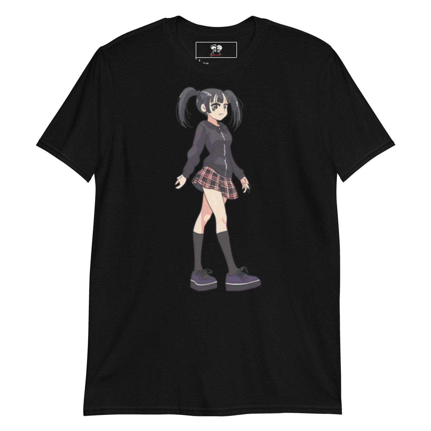ANIME GOTH GIRL SHORT SLEEVE UNISEX TEE