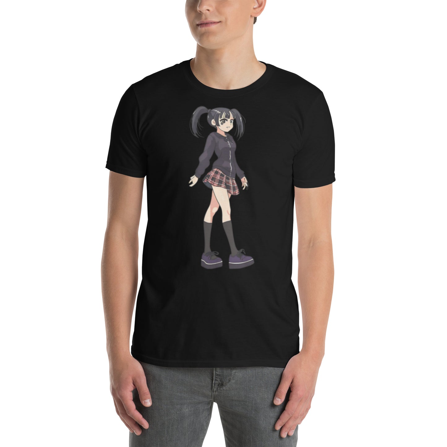 ANIME GOTH GIRL SHORT SLEEVE UNISEX TEE
