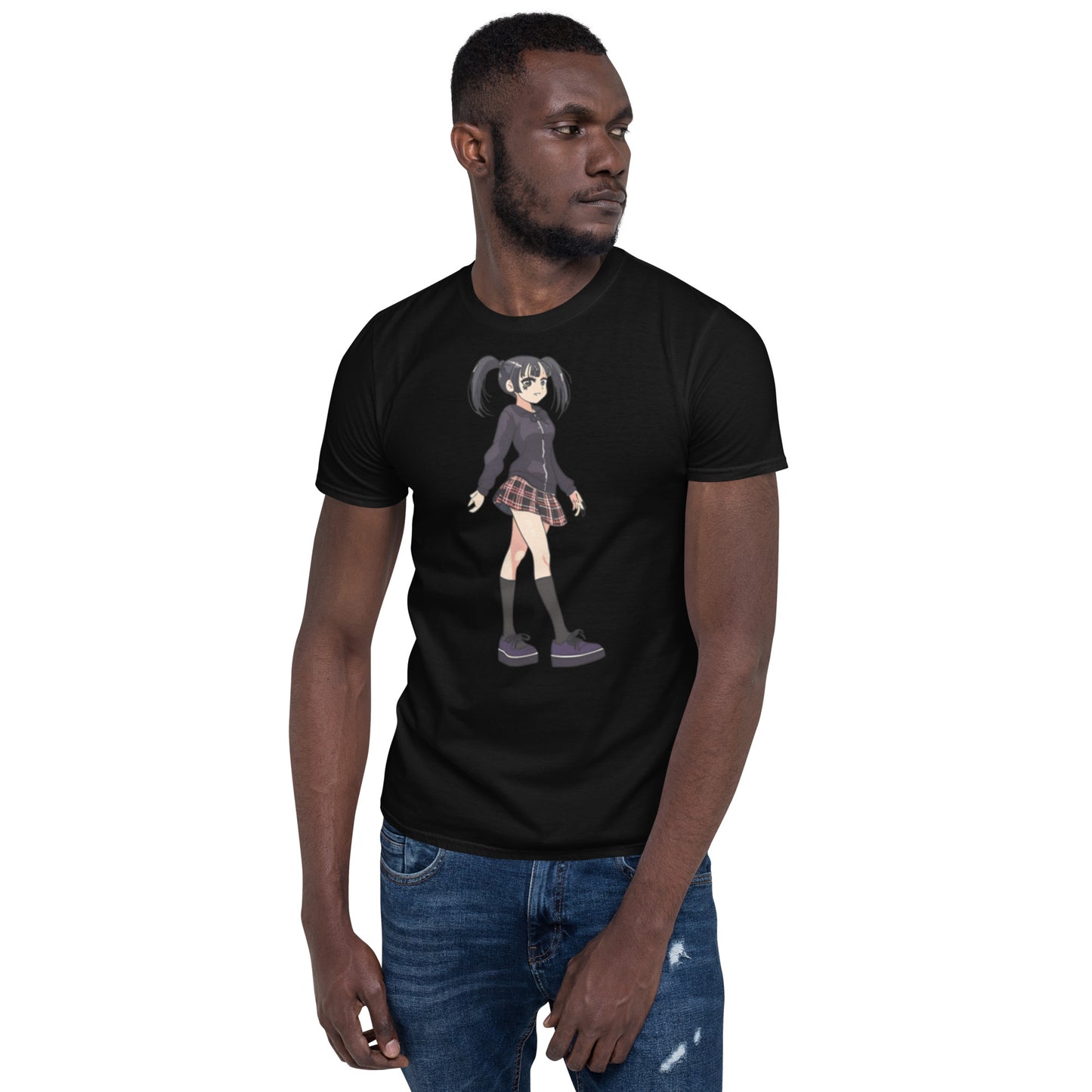 ANIME GOTH GIRL SHORT SLEEVE UNISEX TEE