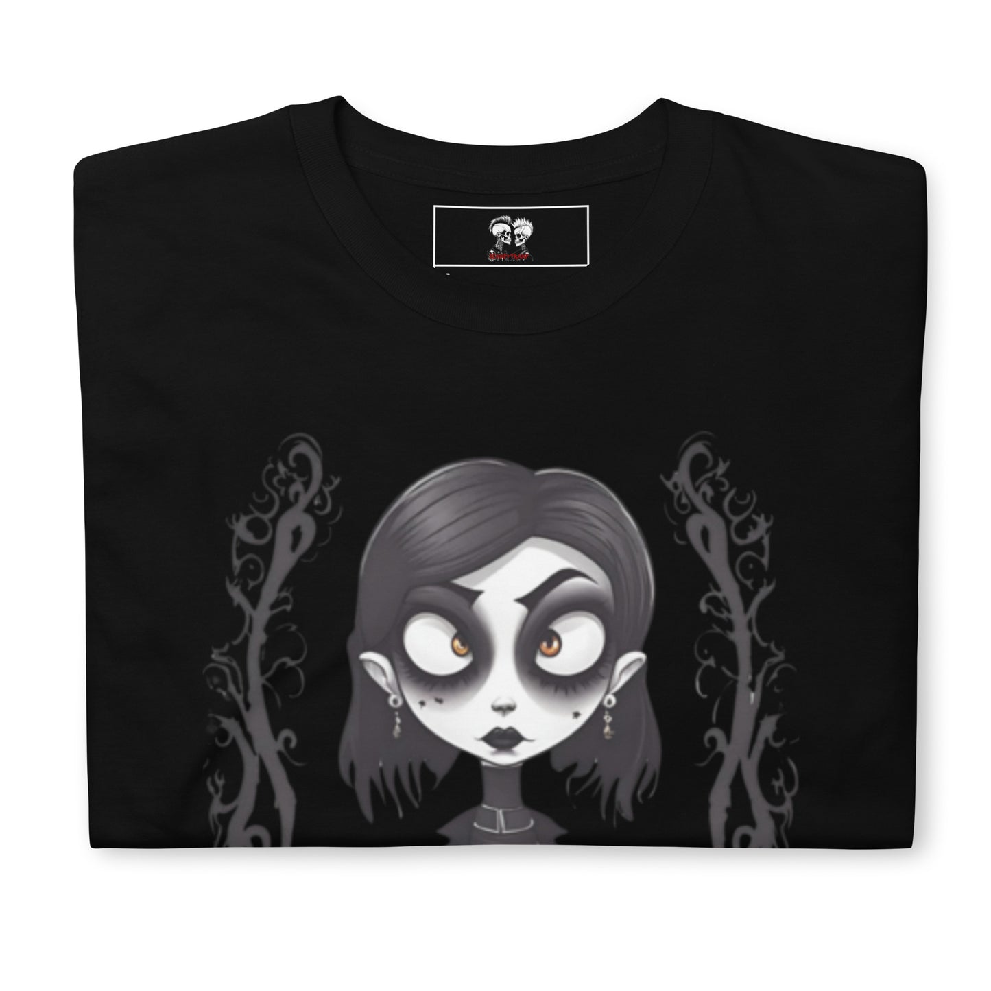 WIDE EYED GOTH GIRL SHORT SLEEVE UNISEX TEE