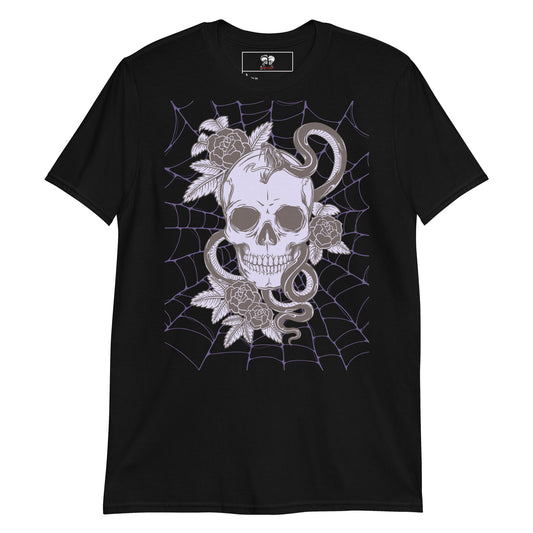 PURPLE SKULL & SNAKE SHORT SLEEVE UNISEX TEE