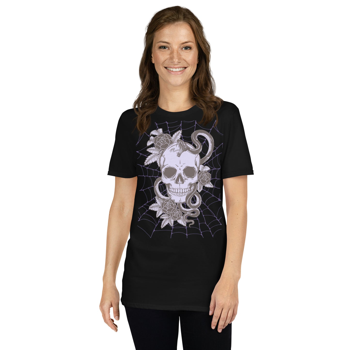 PURPLE SKULL & SNAKE SHORT SLEEVE UNISEX TEE