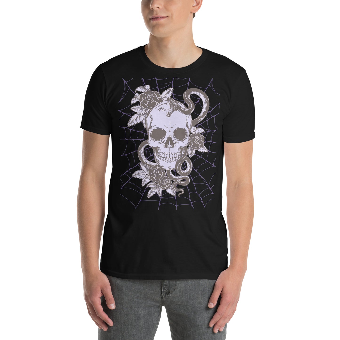 PURPLE SKULL & SNAKE SHORT SLEEVE UNISEX TEE