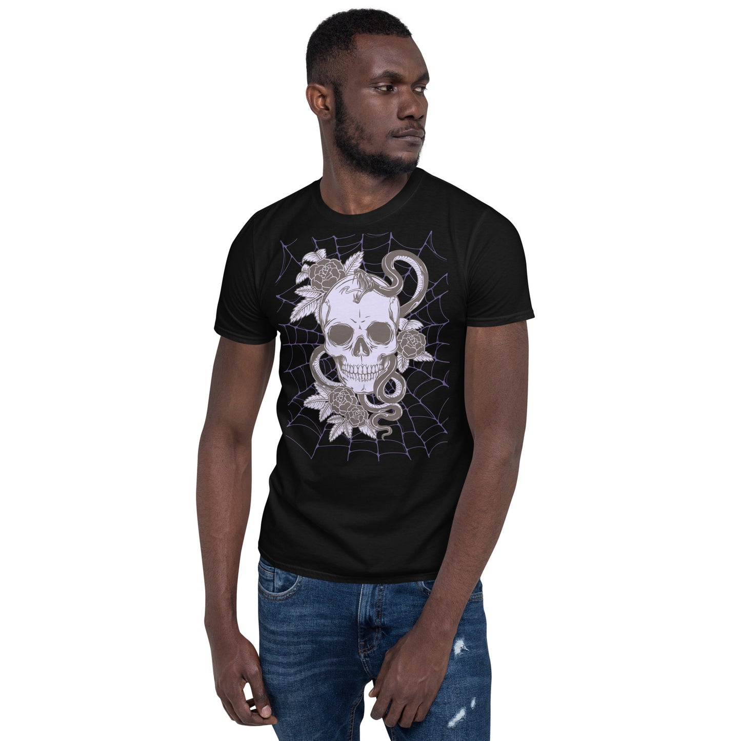 PURPLE SKULL & SNAKE SHORT SLEEVE UNISEX TEE