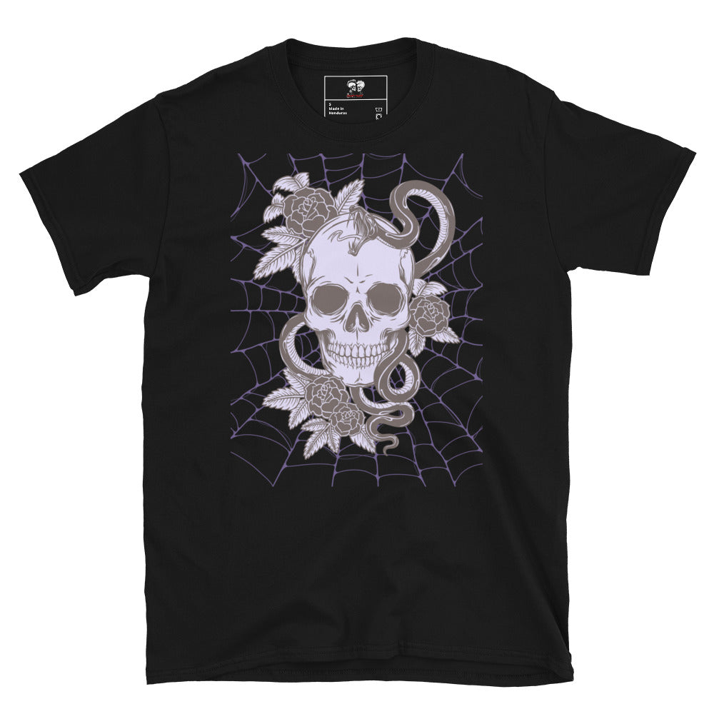 PURPLE SKULL & SNAKE SHORT SLEEVE UNISEX TEE