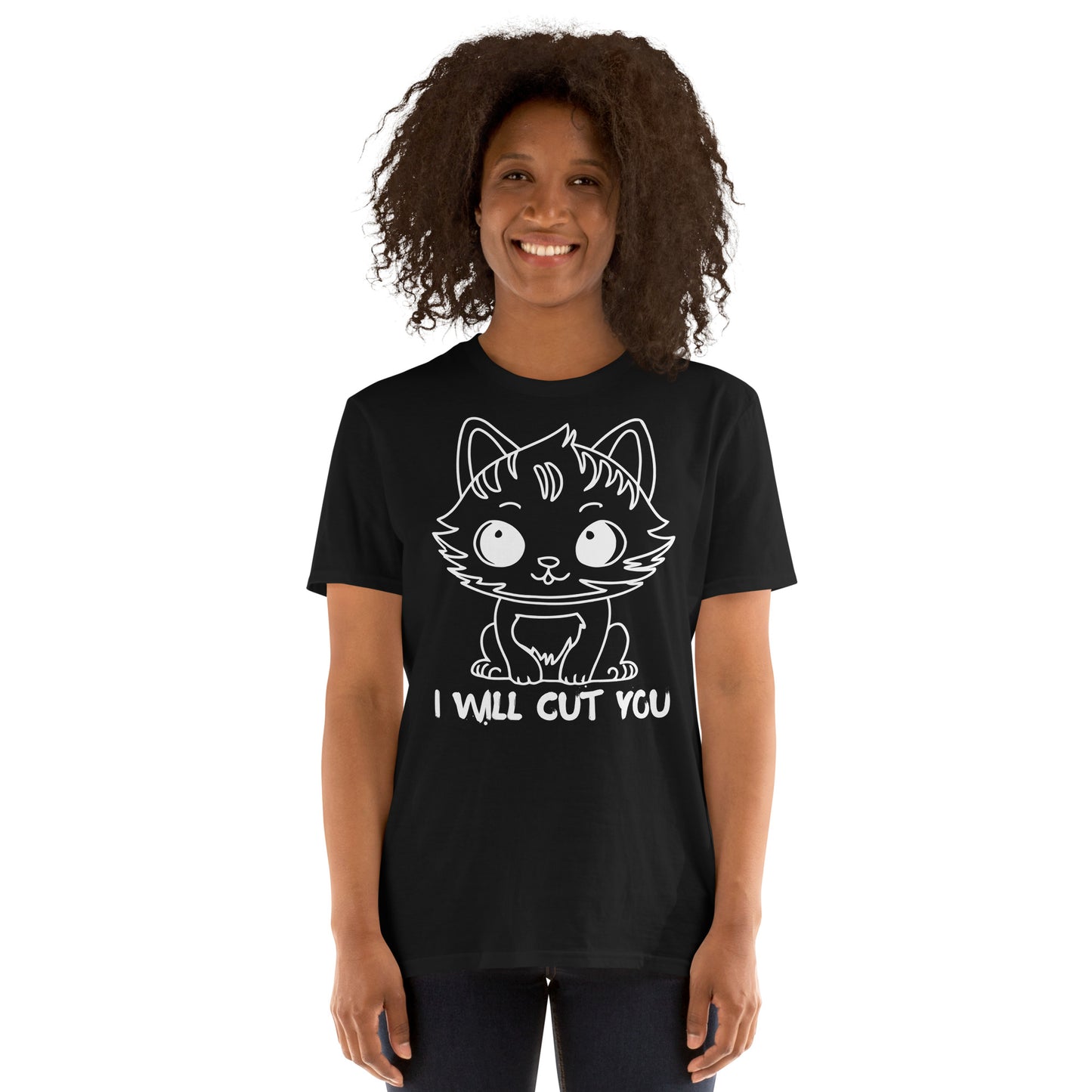 I WILL CUT YOU SHORT SLEEVE TEE