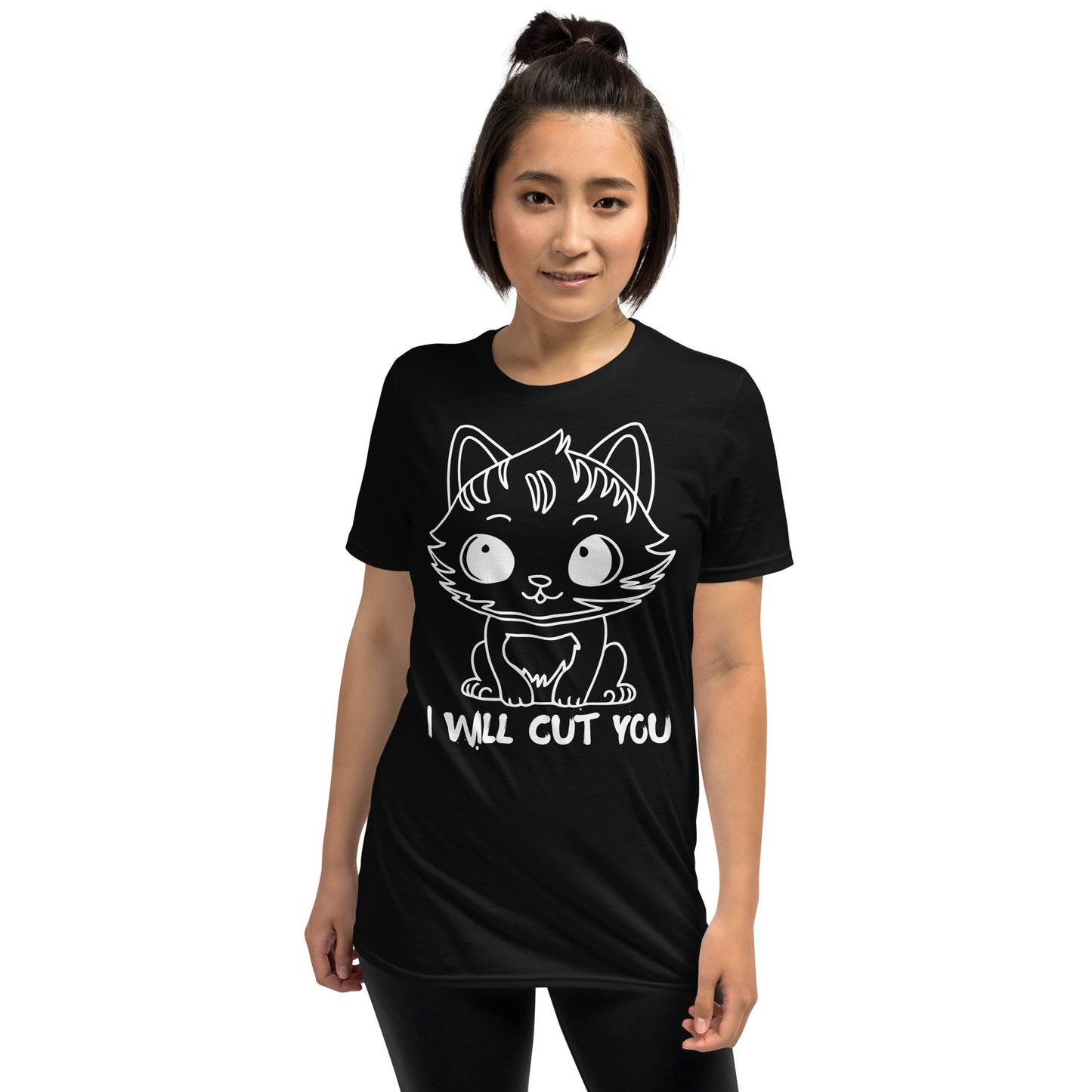 I WILL CUT YOU SHORT SLEEVE TEE