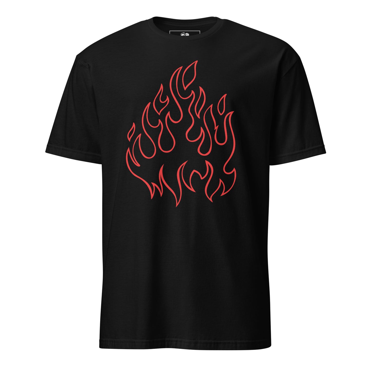 RED FLAME SHORT SLEEVE UNISEX TEE