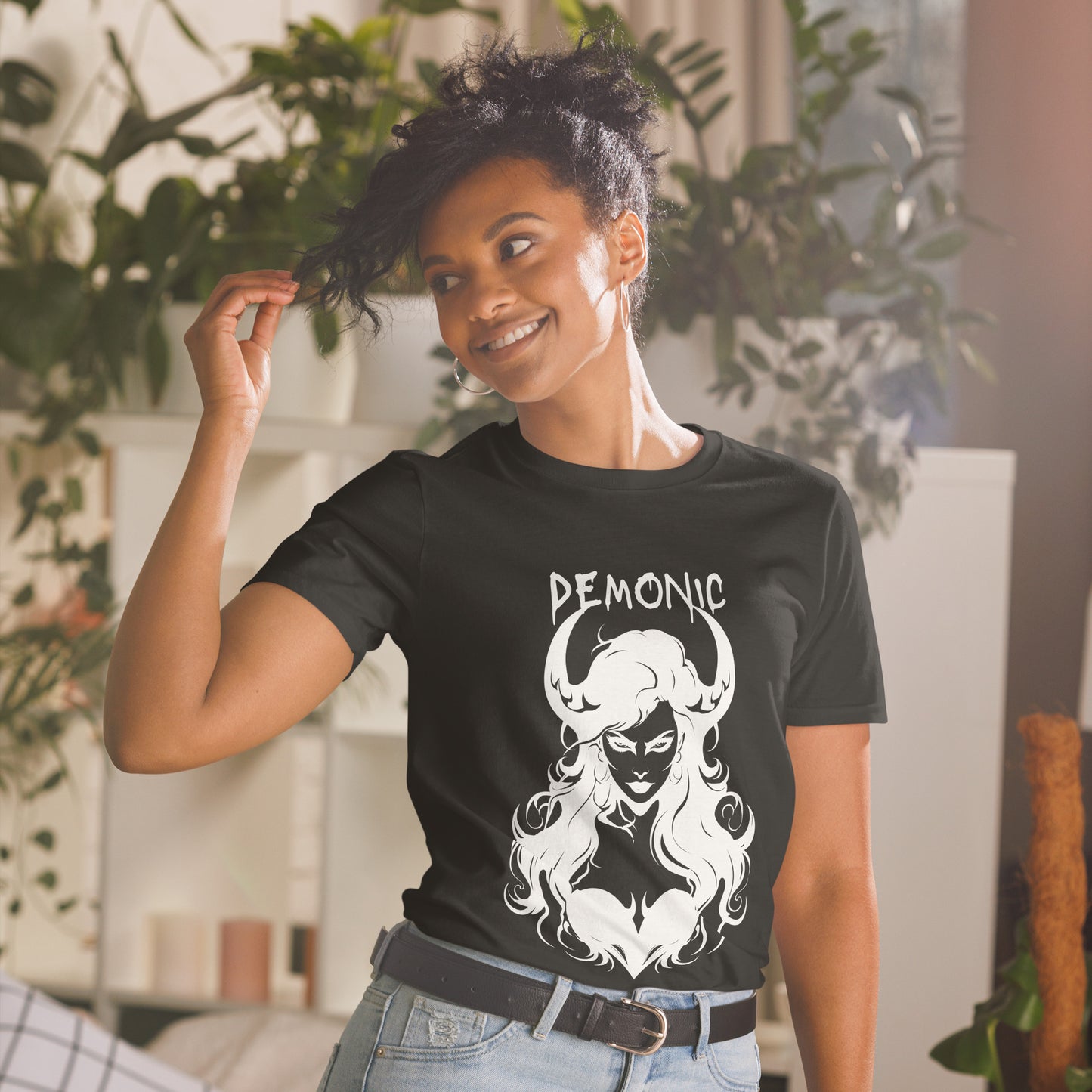 DEMONIC SHORT SLEEVE UNISEX SHIRT