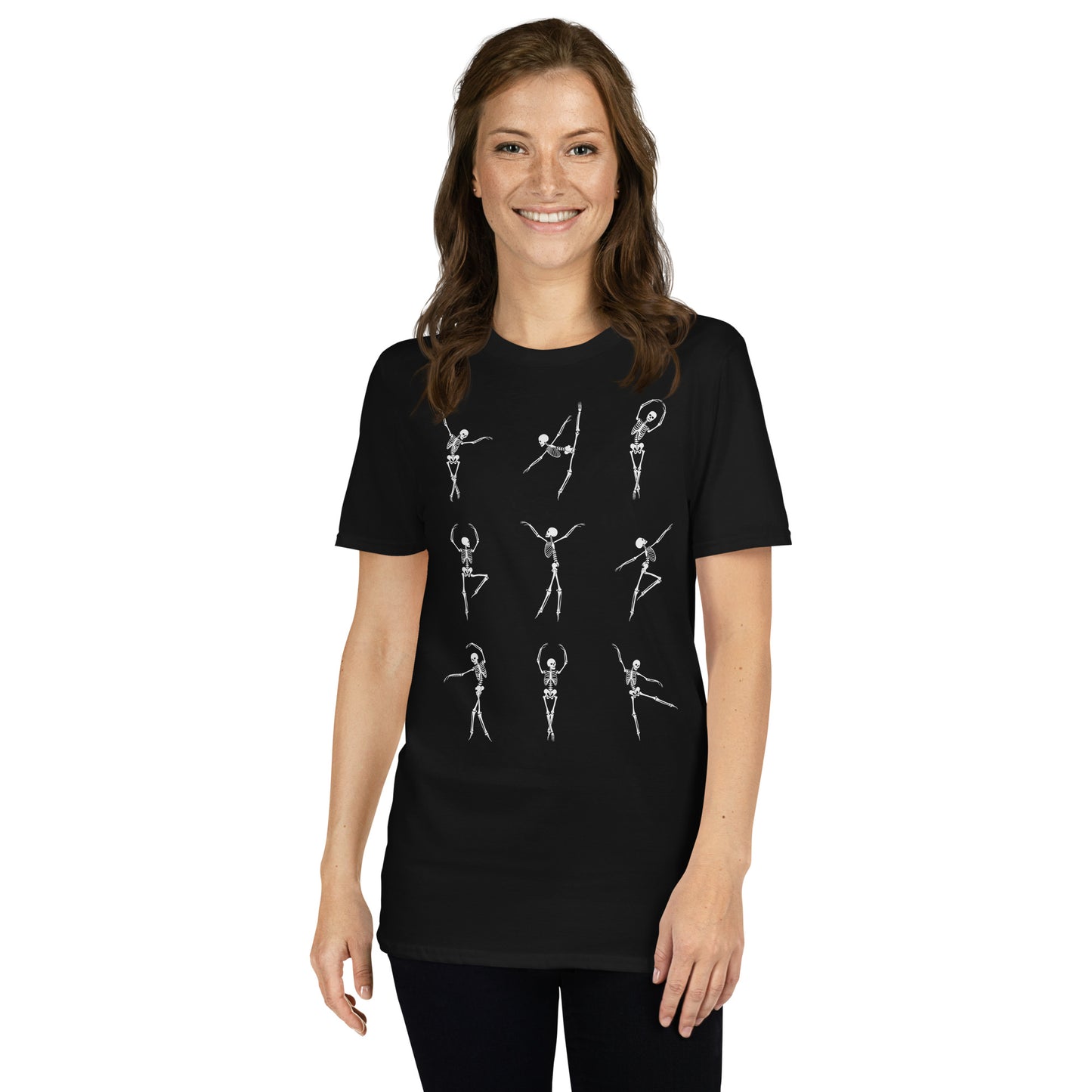DANCING SKELETONS SHORT SLEEVE UNISEX TEE