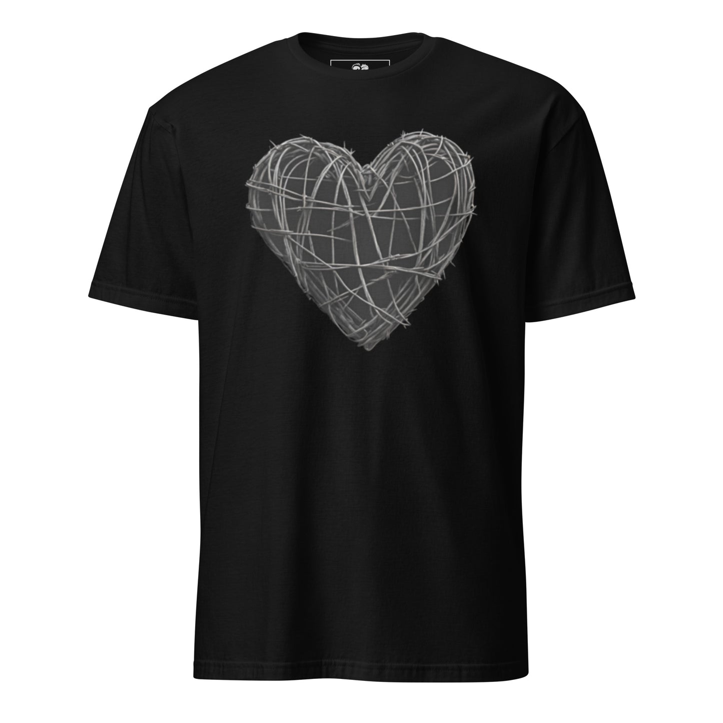 BARBED WIRE HEART SHORT SLEEVE UNISEX TEE