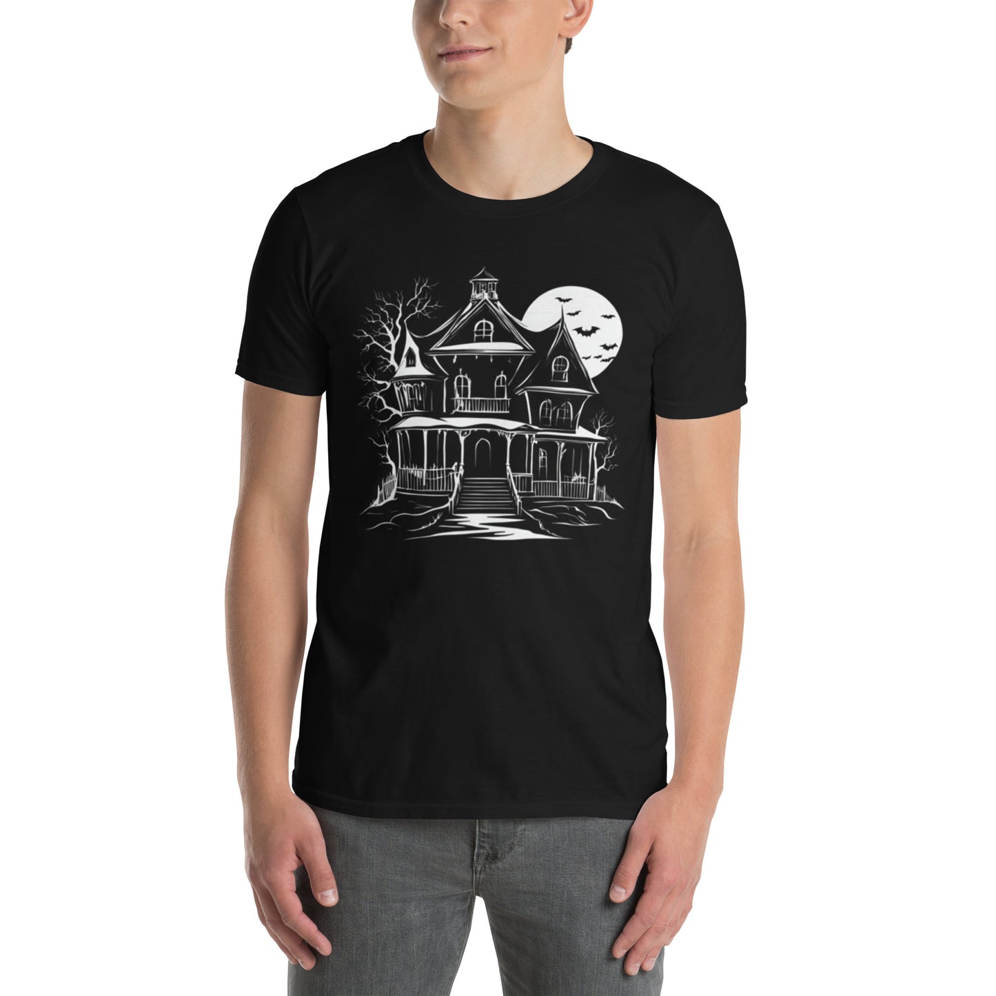 HAUNTED HOUSE SHORT SLEEVE UNISEX TEE
