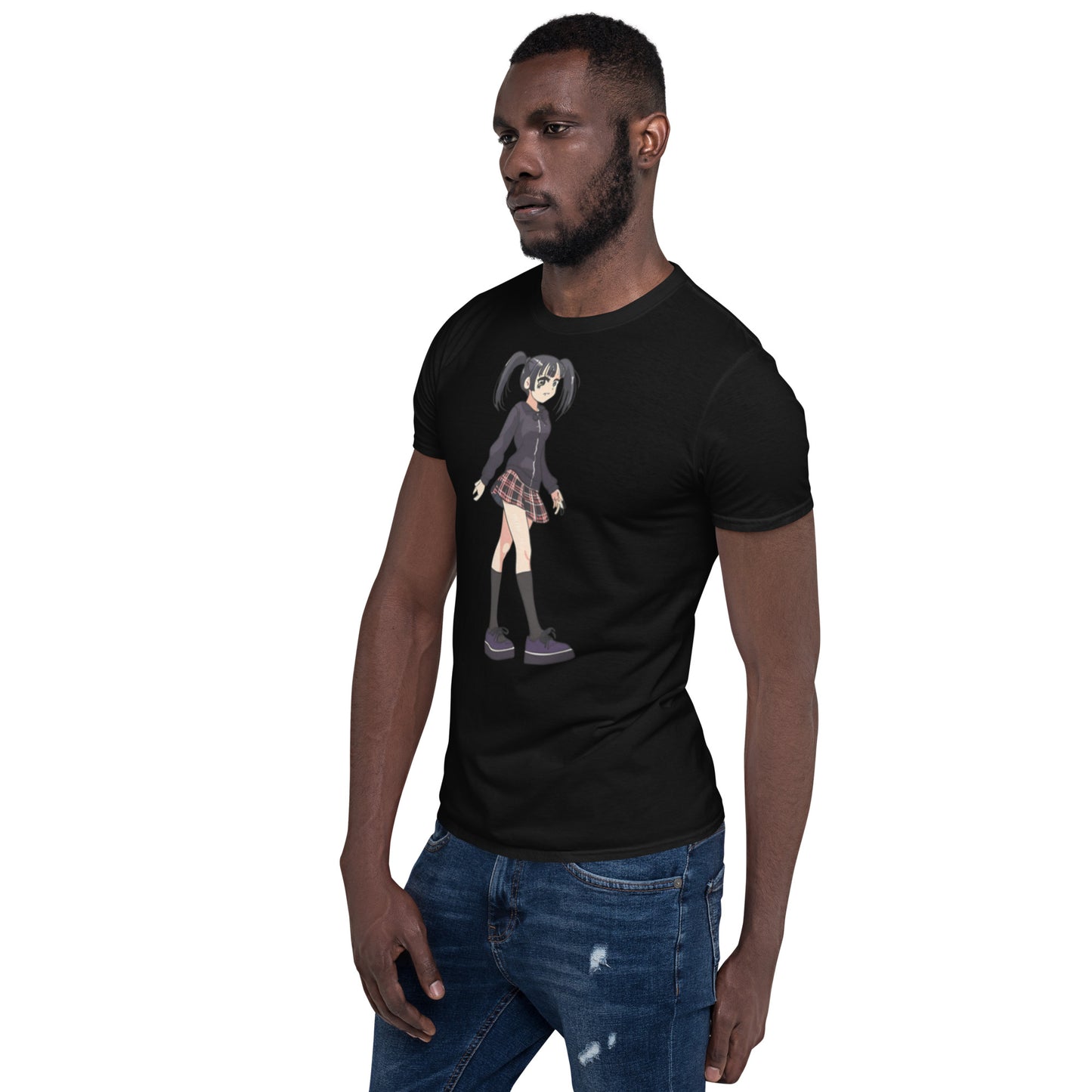 ANIME GOTH GIRL SHORT SLEEVE UNISEX TEE