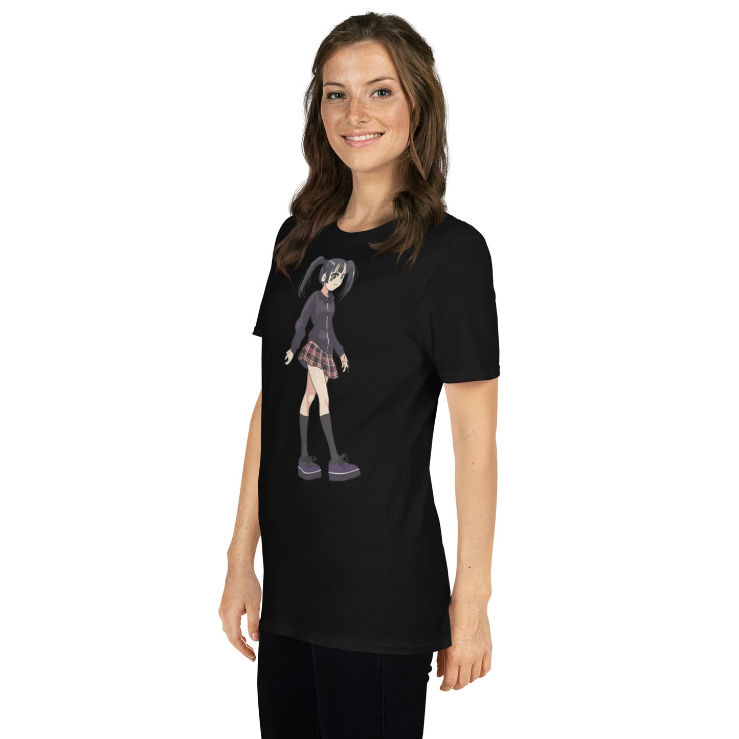 ANIME GOTH GIRL SHORT SLEEVE UNISEX TEE