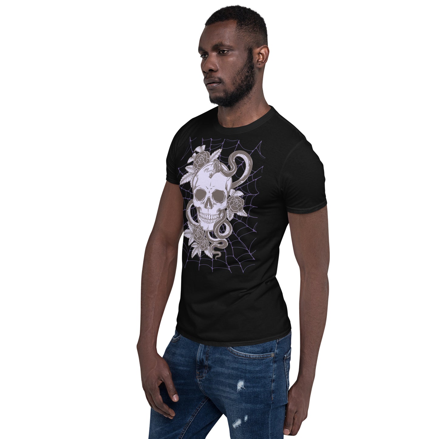PURPLE SKULL & SNAKE SHORT SLEEVE UNISEX TEE