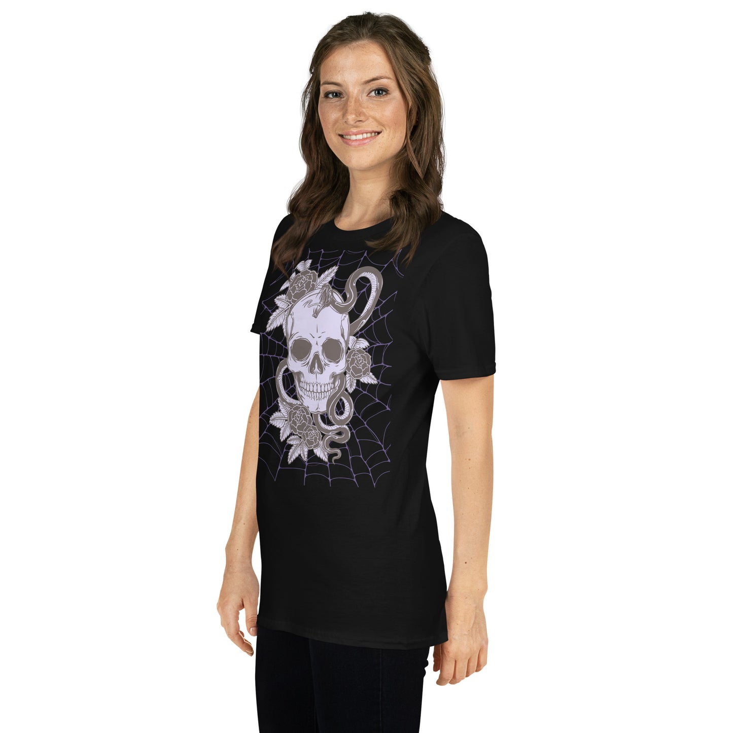 PURPLE SKULL & SNAKE SHORT SLEEVE UNISEX TEE