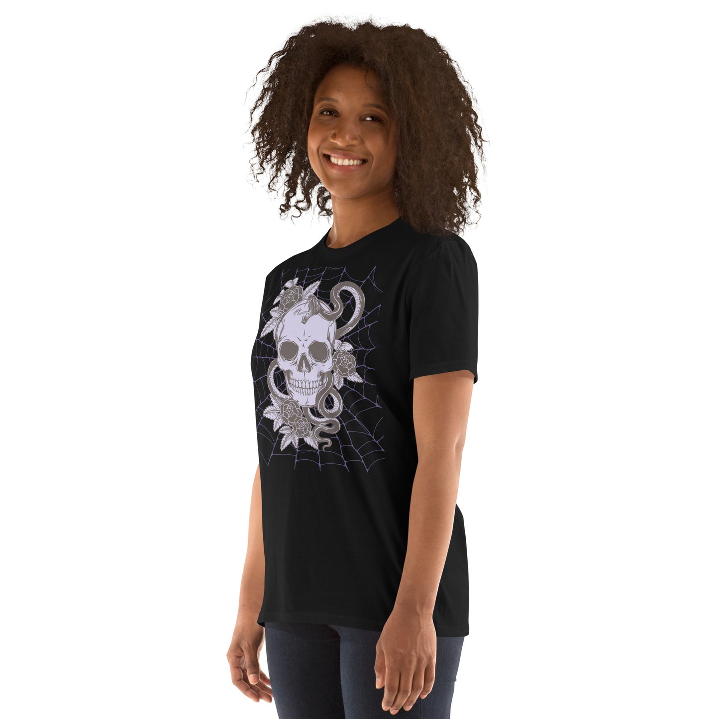 PURPLE SKULL & SNAKE SHORT SLEEVE UNISEX TEE