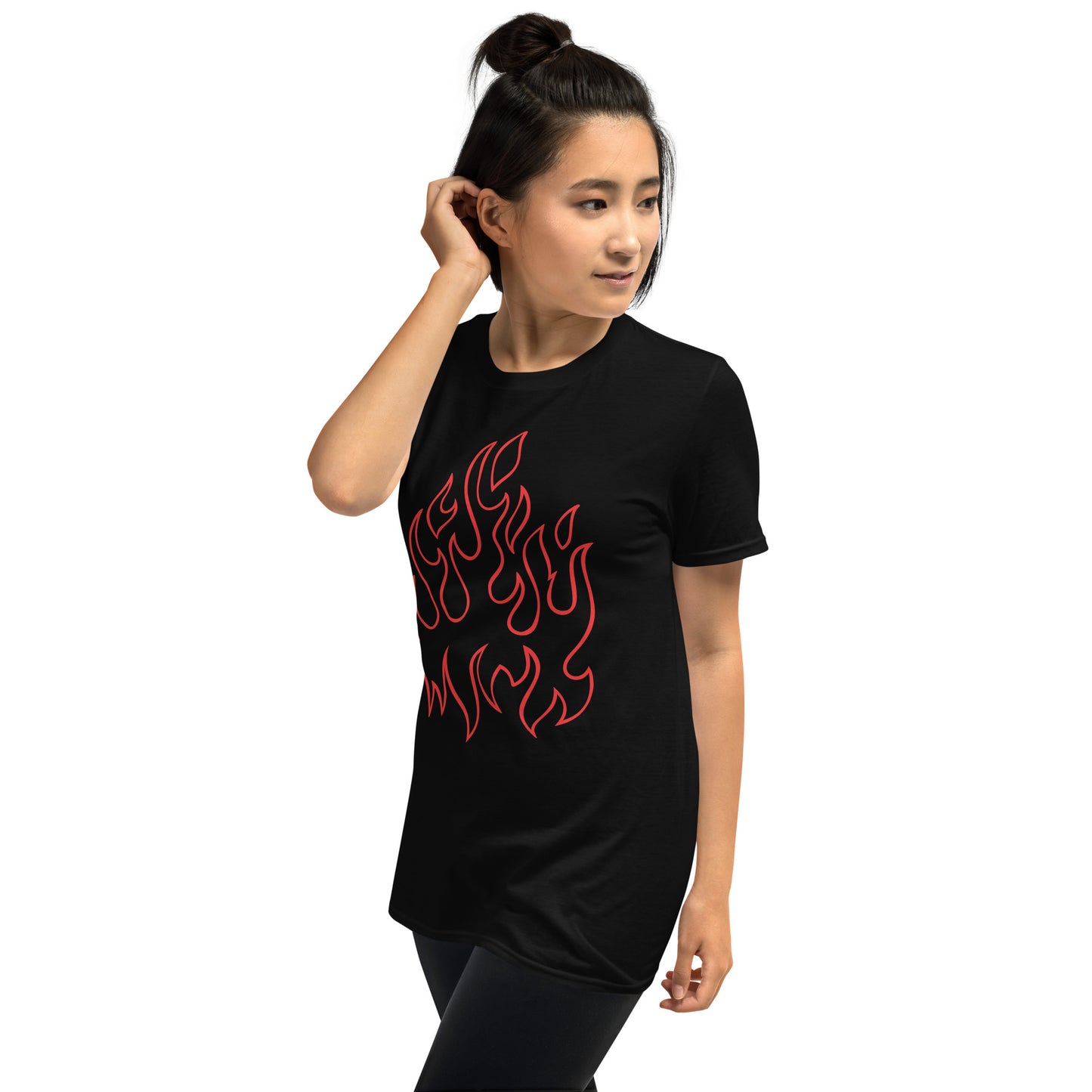 RED FLAME SHORT SLEEVE UNISEX TEE