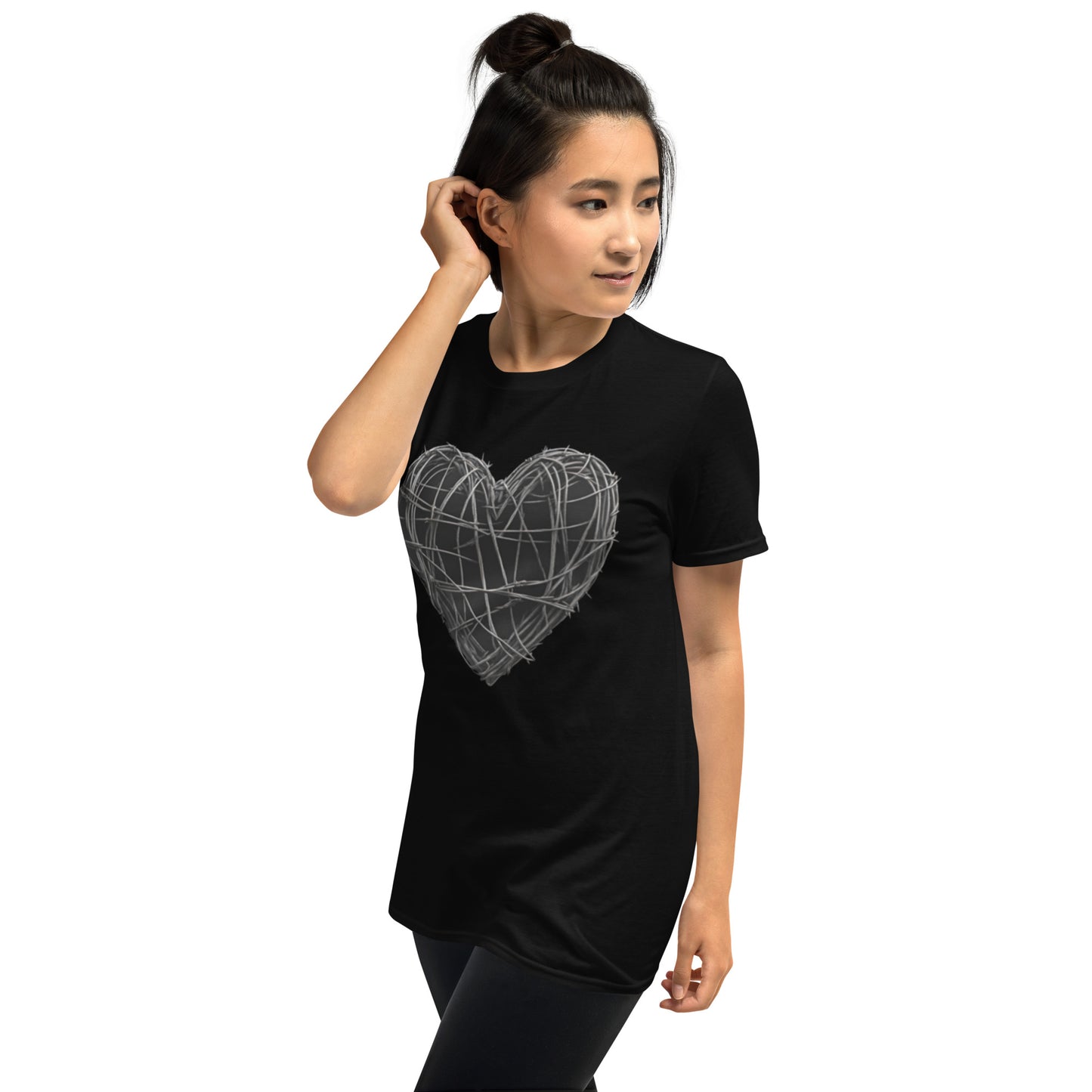 BARBED WIRE HEART SHORT SLEEVE UNISEX TEE
