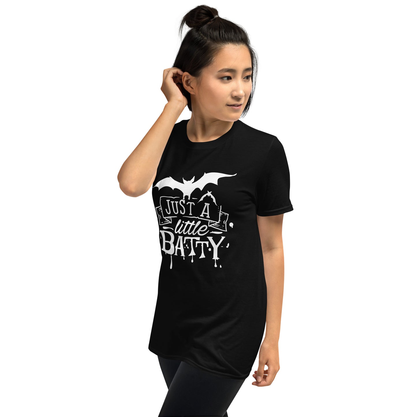 JUST A LITTLE BATTY SHORT SLEEVE UNISEX TEE
