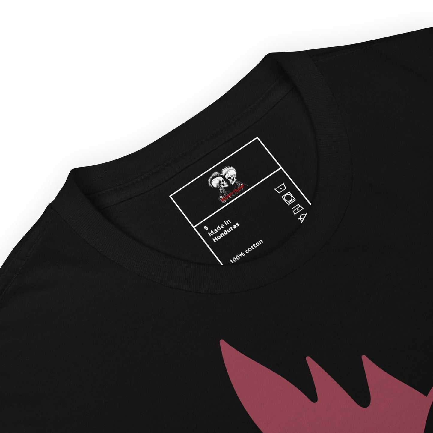 FLAMING HEART UNISEX SHORT SLEEVE TEE