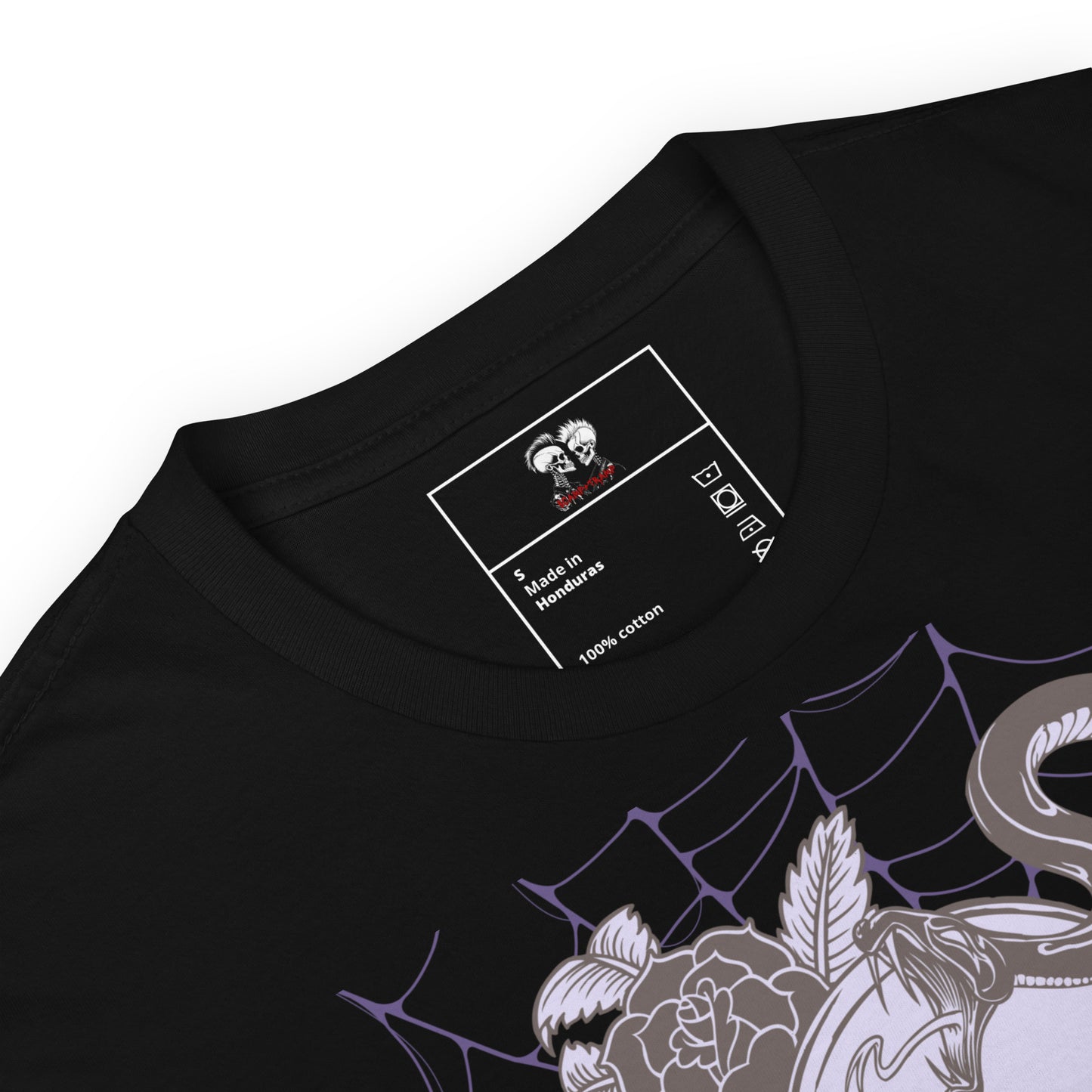 PURPLE SKULL & SNAKE SHORT SLEEVE UNISEX TEE