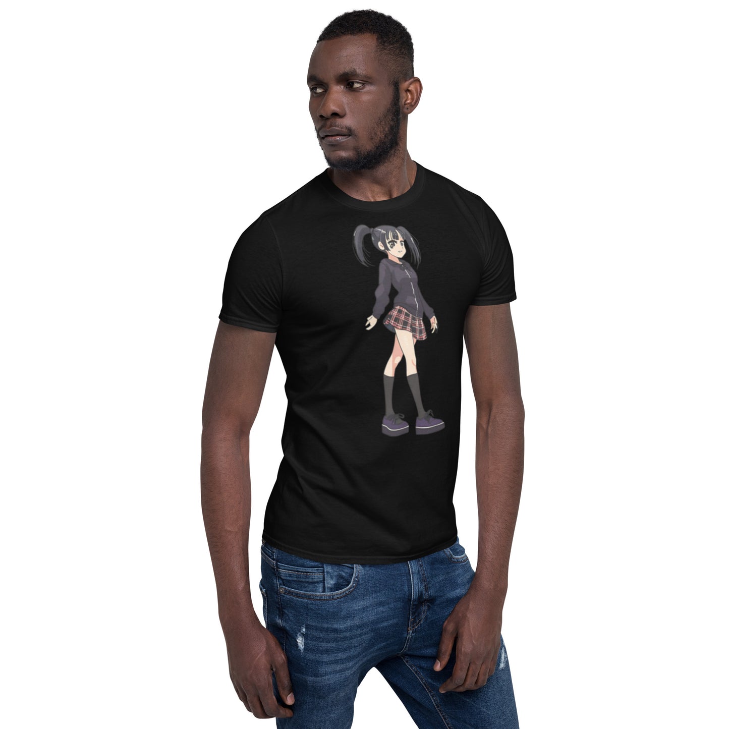ANIME GOTH GIRL SHORT SLEEVE UNISEX TEE