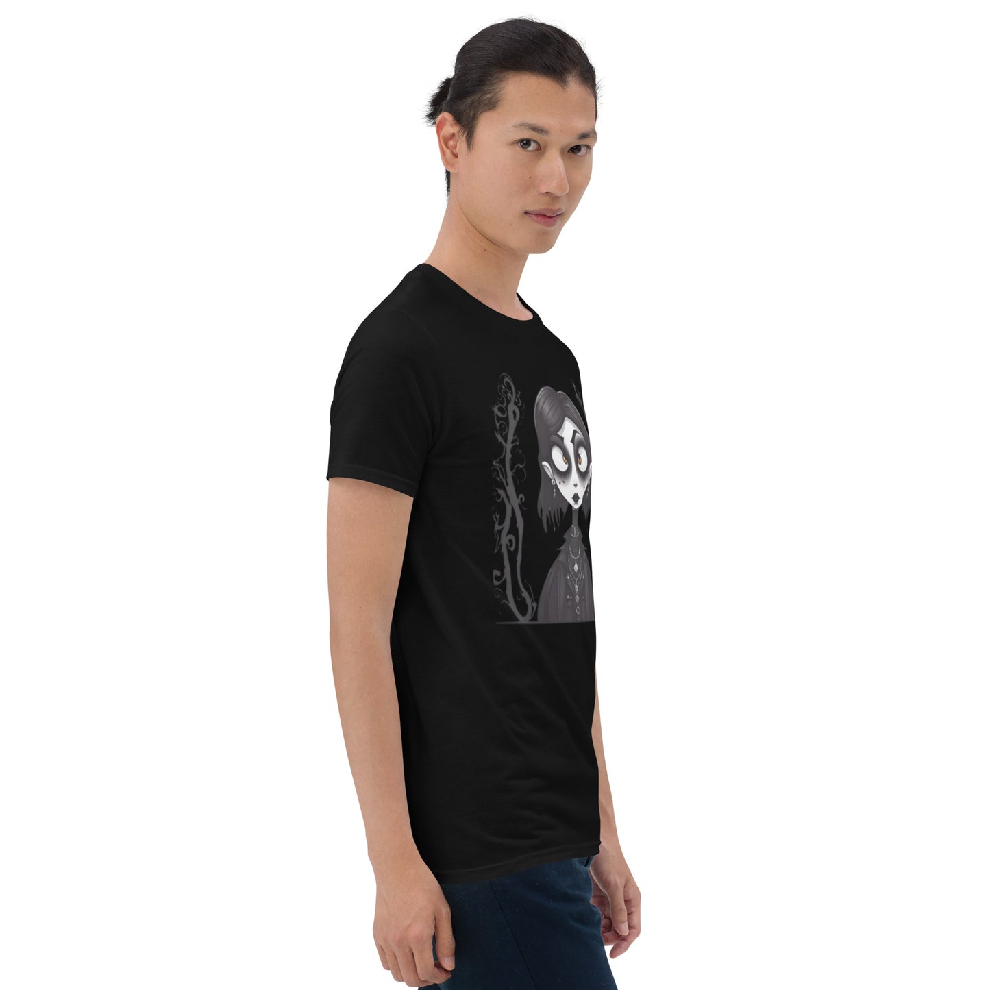 WIDE EYED GOTH GIRL SHORT SLEEVE UNISEX TEE