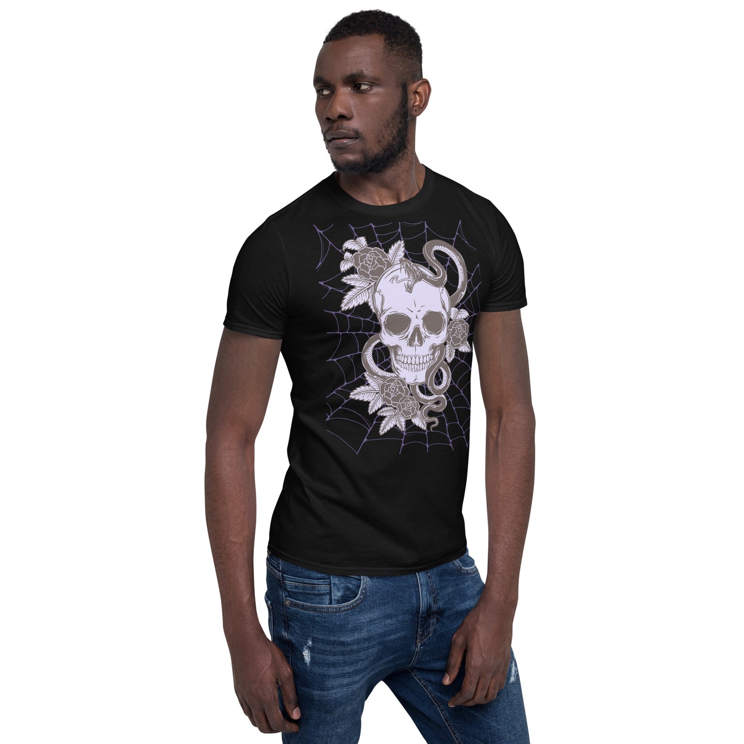 PURPLE SKULL & SNAKE SHORT SLEEVE UNISEX TEE