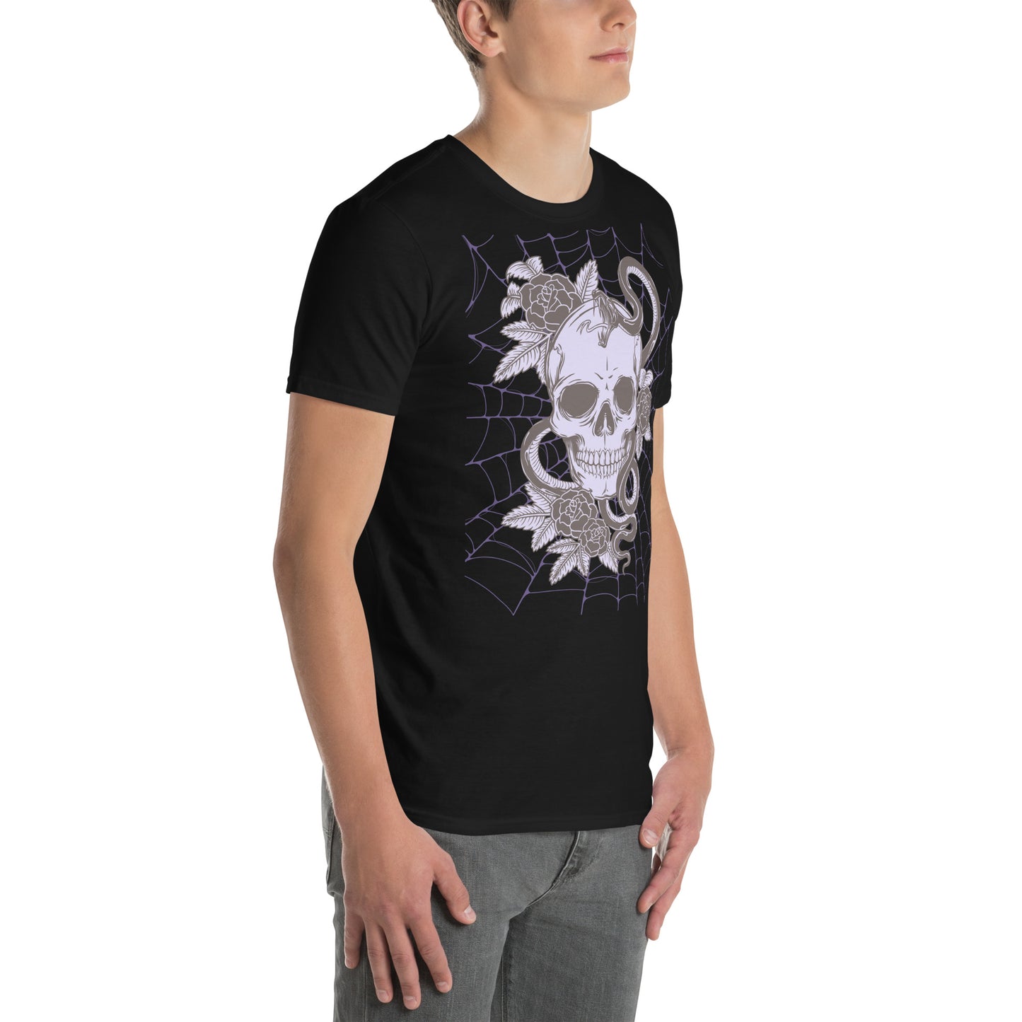 PURPLE SKULL & SNAKE SHORT SLEEVE UNISEX TEE