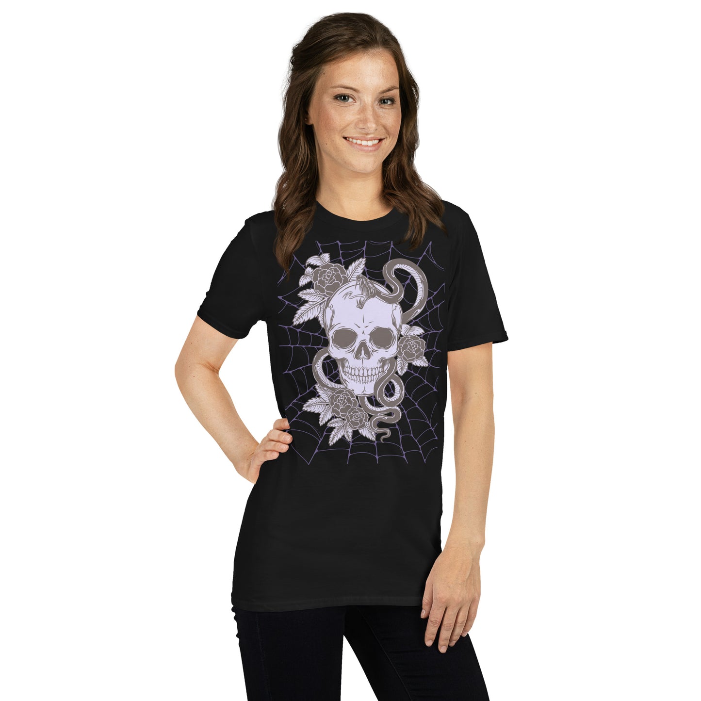 PURPLE SKULL & SNAKE SHORT SLEEVE UNISEX TEE