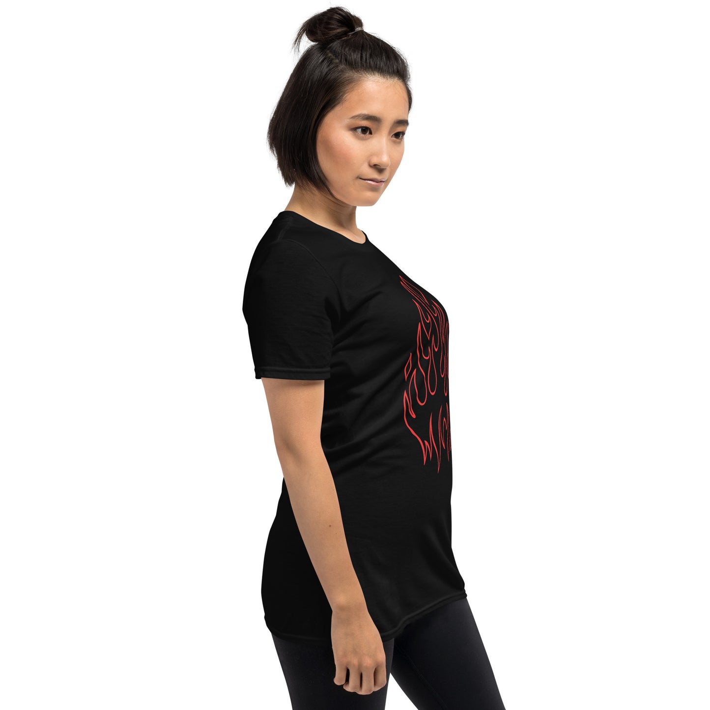 RED FLAME SHORT SLEEVE UNISEX TEE