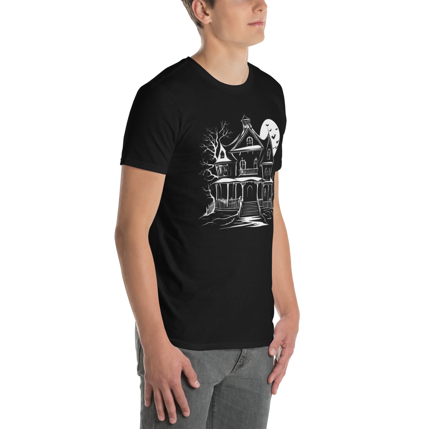HAUNTED HOUSE SHORT SLEEVE UNISEX TEE