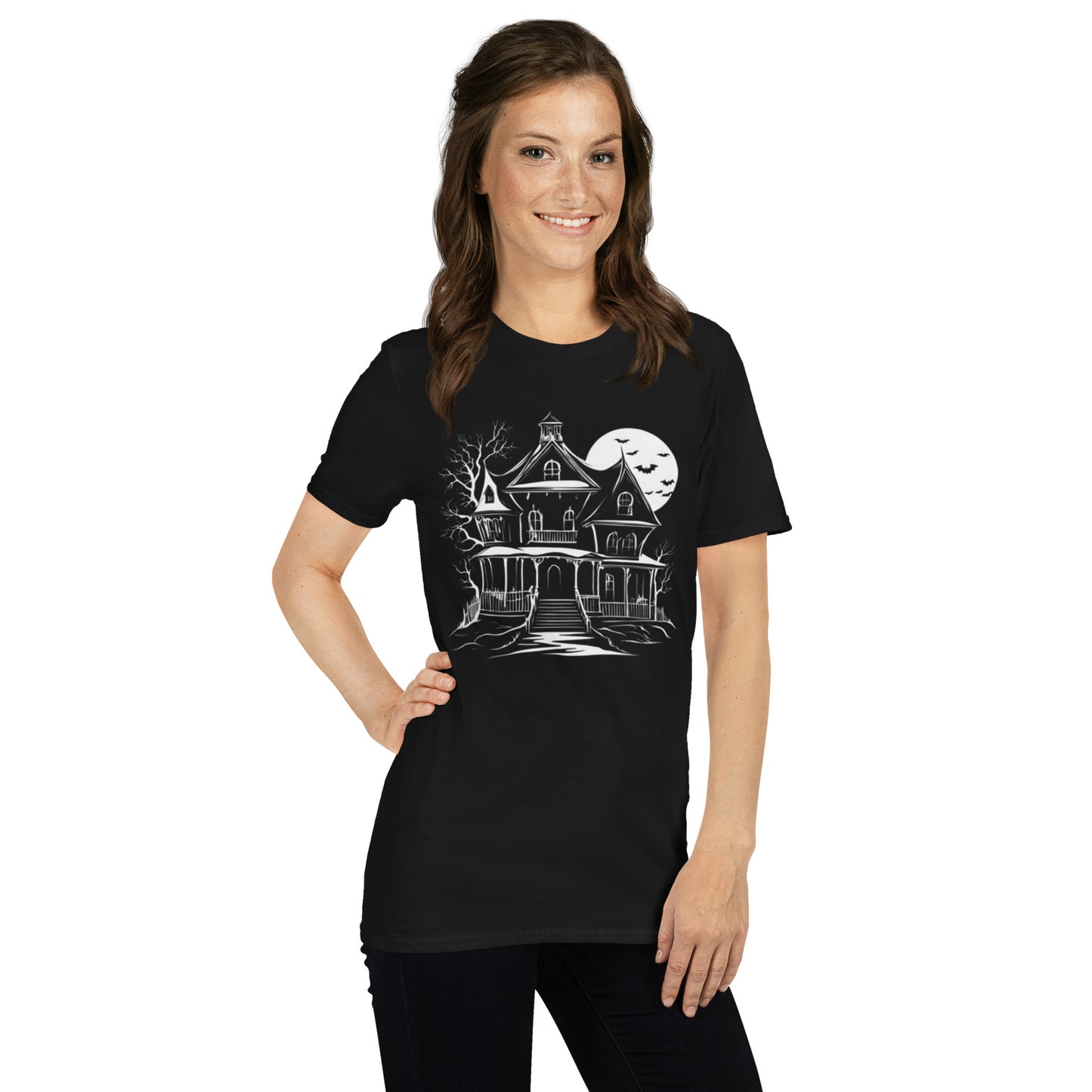 HAUNTED HOUSE SHORT SLEEVE UNISEX TEE